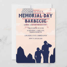Memorial Day Barbecue Party Uitnodiging