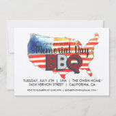 Memorial Day BBQ-feestuitnodiging Kaart (Voorkant)