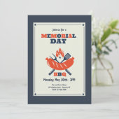 Memorial Day BBQ uitnodiging (Staand voorkant)