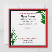 Memorial Day Beach Party nodigt uit Kaart (Achterkant)