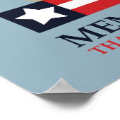 Memorial Day, bedankt voor uw service Poster (Hoek)