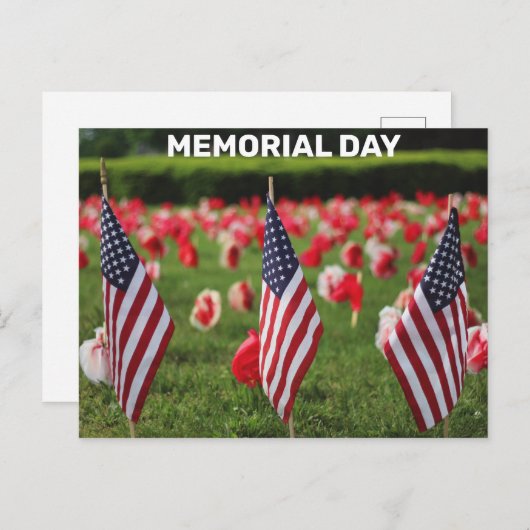 MEMORIAL DAY BRIEFKAART (Voorkant / Achterkant)