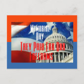 Memorial Day Briefkaart (Voorkant)