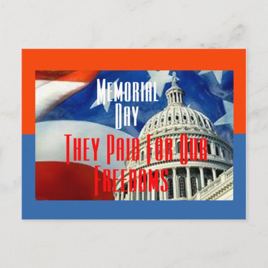 Memorial Day Briefkaart (Voorkant)