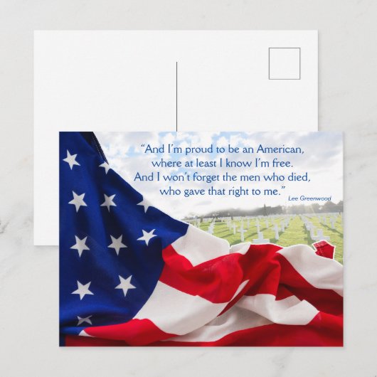 Memorial Day Briefkaart (Voorkant / Achterkant)