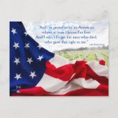 Memorial Day Briefkaart (Voorkant)