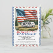Memorial Day Camp-Out Extravaganza Uitnodiging (Staand voorkant)