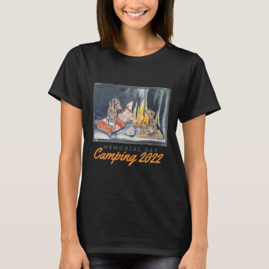 Memorial Day Camping 2022 T-Shirt (Voorkant)