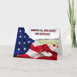 Memorial Day Card Feestdagen Kaart