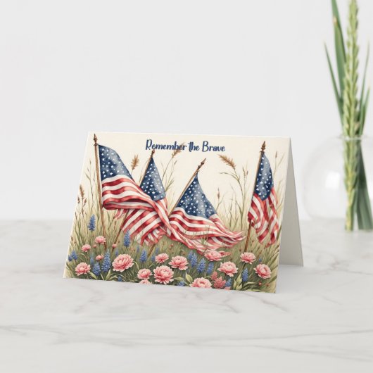 Memorial Day Card for a Persons Son Kaart (Voorkant)