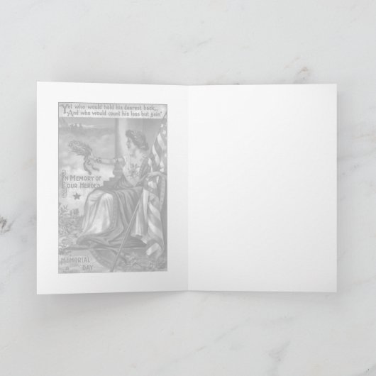 Memorial Day Card Kaart (Binnen)