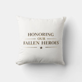 Memorial Day / Cojín Honoring Our Fallen Heroes Kussen
