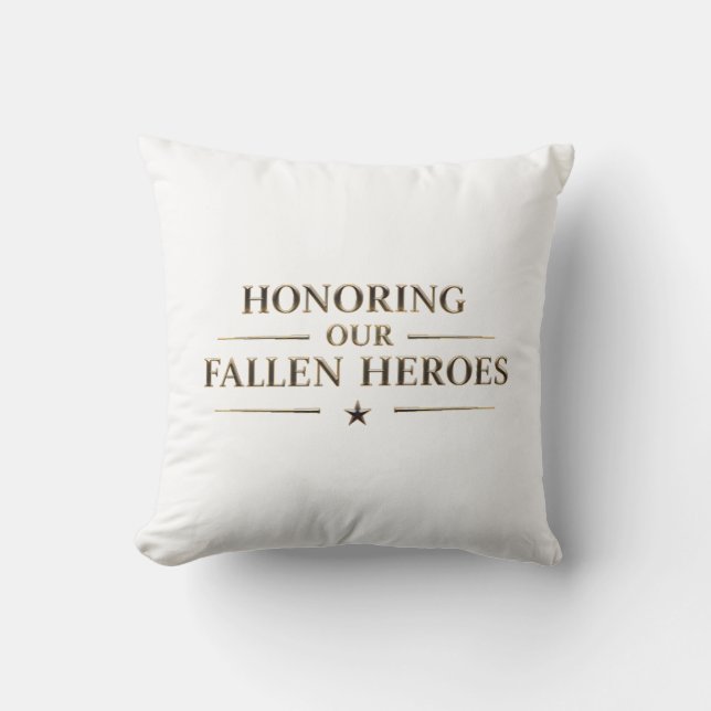Memorial Day / Cojín Honoring Our Fallen Heroes  Kussen (Voorkant)