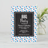 Memorial Day Cook Out Party Grill Stars Kaart (Staand voorkant)