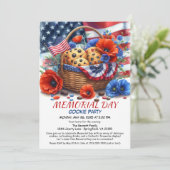Memorial Day Cookie Party Uitnodiging (Staand voorkant)
