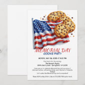 Memorial Day Cookie Party Uitnodiging (Voorkant / Achterkant)