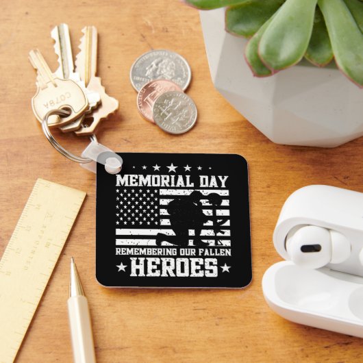 Memorial Day Design Veterans Day (Verenigde State Sleutelhanger (Bureau)