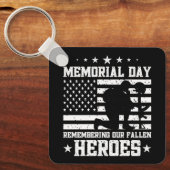 Memorial Day Design Veterans Day (Verenigde State Sleutelhanger (Voorkant)