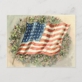 Memorial Day door Amerikaanse vlag Wreator Flowers Briefkaart