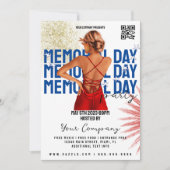 Memorial Day Event Patriotic Party Club Flyers Kaart (Voorkant)