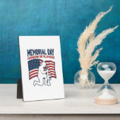 Memorial Day Fallen Heroes Patriotic Soldier Shirt Fotoplaat (Zijkant)