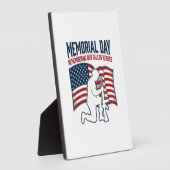 Memorial Day Fallen Heroes Patriotic Soldier Shirt Fotoplaat (Zijkant)