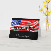 Memorial Day Fallen Soldaten Herembryo Card Kaart (Gele Bloem)