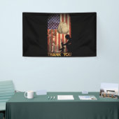 Memorial Day Flag Militaire Boots Dog 4 juli Spandoek (Beurs)