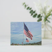 Memorial Day Flags Briefkaart (Staand voorkant)