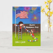 Memorial Day for Couple voegt Names toe aan person Kaart (Gele Bloem)