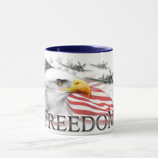 Memorial Day Freedom Coffee Mok (Midden)