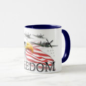 Memorial Day Freedom Coffee Mok (Voorkant rechts)