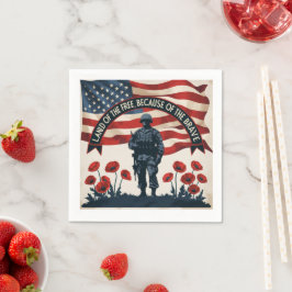 Memorial Day Gathering servetten roepen eer op