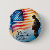 Memorial Day Gatherings Party Buttonnen Ronde Ronde Button 5,7 Cm (Voorkant)