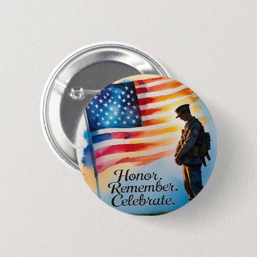 Memorial Day Gatherings Party Buttonnen Ronde Ronde Button 5,7 Cm (Voorkant /achterkant)