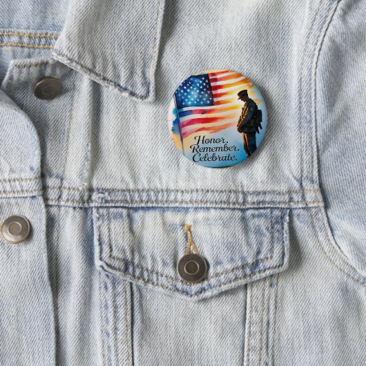 Memorial Day Gatherings Party Buttonnen Ronde Ronde Button 5,7 Cm (In situ)