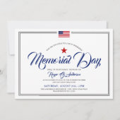 Memorial Day Gedekte patriottische verjaardag Kaart (Voorkant)