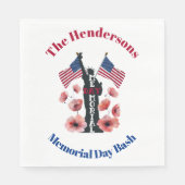 Memorial Day gepersonaliseerd Napkins Servet (Voorkant)