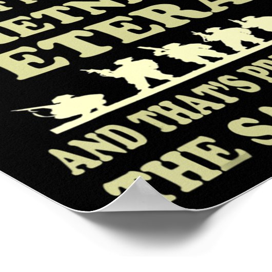 Memorial Day Gift Veteran's Day Vietnam Veteran Poster (Hoek)