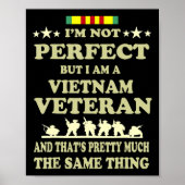 Memorial Day Gift Veteran's Day Vietnam Veteran Poster (Voorkant)