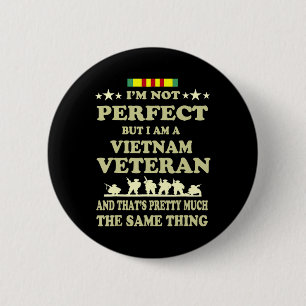 Memorial Day Gift Veteran's Day Vietnam Veteran Ronde Button 5,7 Cm