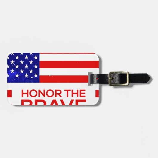 Memorial Day grunge Bagagelabel (Voorkant horizontaal)