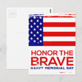 Memorial Day grunge Briefkaart (Voorkant / Achterkant)