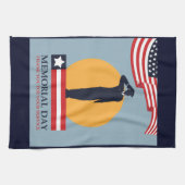Memorial Day , Hartelijk dank voor uw service Theedoek (Horizontaal)