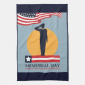 Memorial Day , Hartelijk dank voor uw service Theedoek (Verticaal)