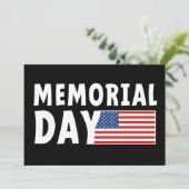 Memorial Day. herdenkingsdag Feestdagenkaart (Staand voorkant)