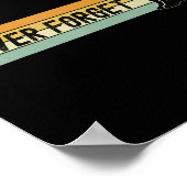 Memorial Day herinnert ons onze gestorven militair Poster (Hoek)