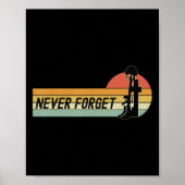 Memorial Day herinnert ons onze gestorven militair Poster (Voorkant)