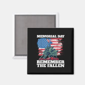 Memorial Day Herinnert u zich de gevallen Amerikaa Magneet (Voorkant / Achterkant)
