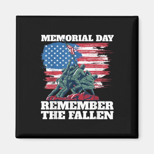 Memorial Day Herinnert u zich de gevallen Amerikaa Magneet (Voorkant)